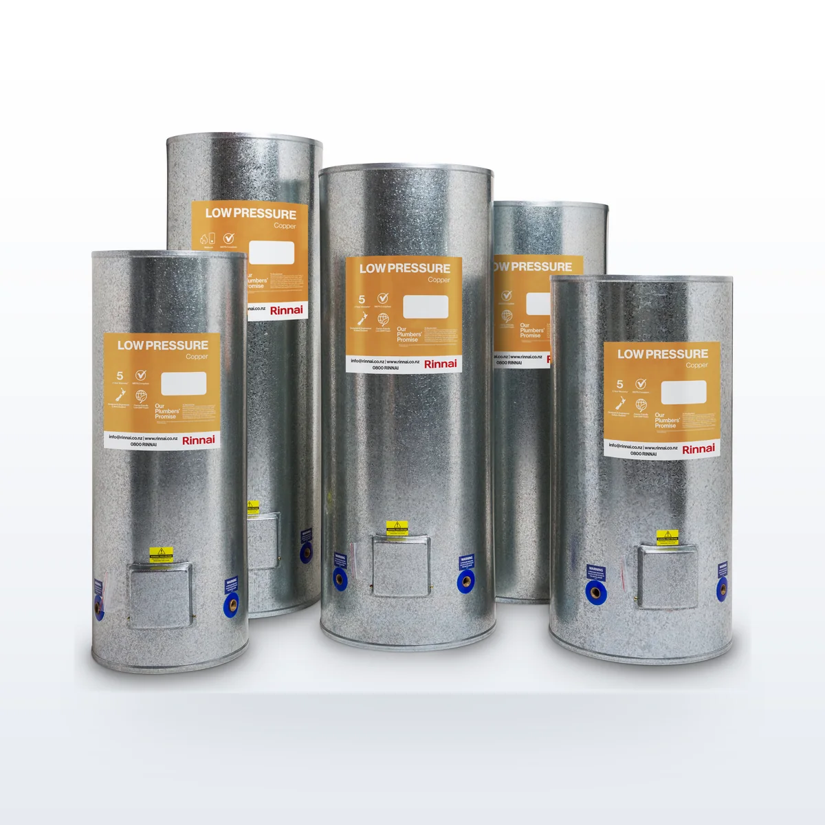 Rinnai Low Pressure Cylinder 135L Copper